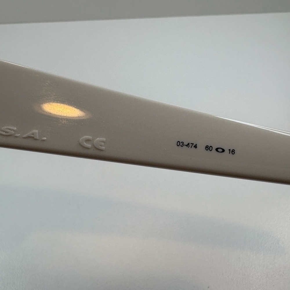 Oakley Gascan Sunglasses White - Made in U.S.A.  60•16 / OAKLEY SUNGLASSES WHITE - Picture 13 of 15